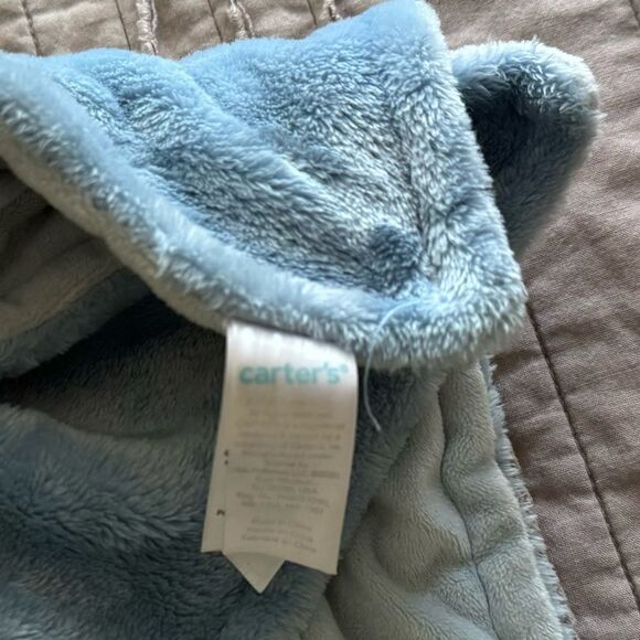Carter’s Dog Lovey Blue Blanket Like New Kids Baby Soother - Picture 3 of 3